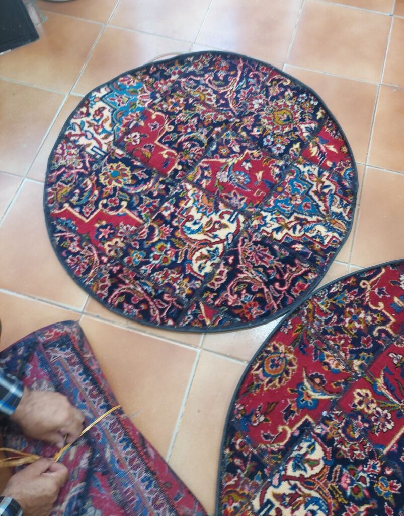تیکه دوزی فرش دستی