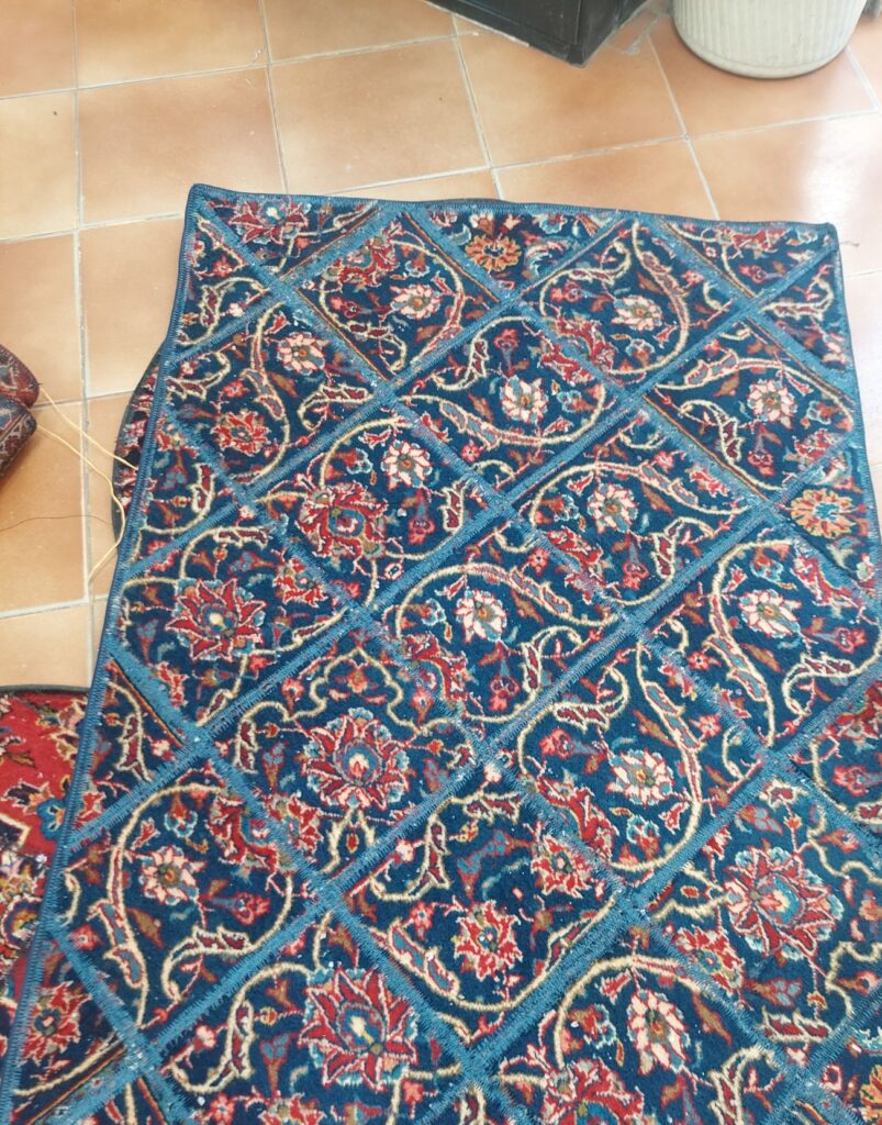 تیکه دوزی فرش دستی